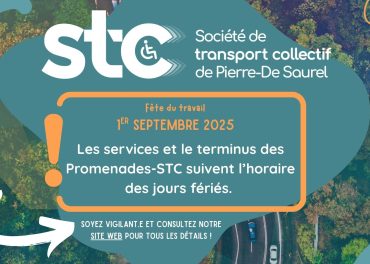 Horaires modifiés à l’occasion de la Fête du travail